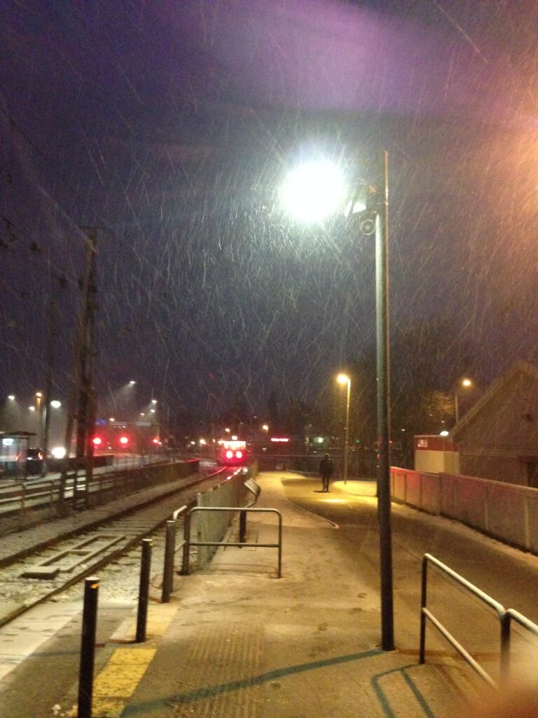 A cold winter night in Gothenburg Sweden 2016 scenery