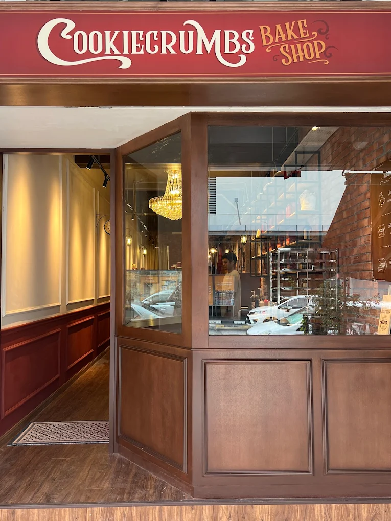 Exterior view of the narrow Cookiecrumbs Bangsar storefront hidden on Jalan Telawi.