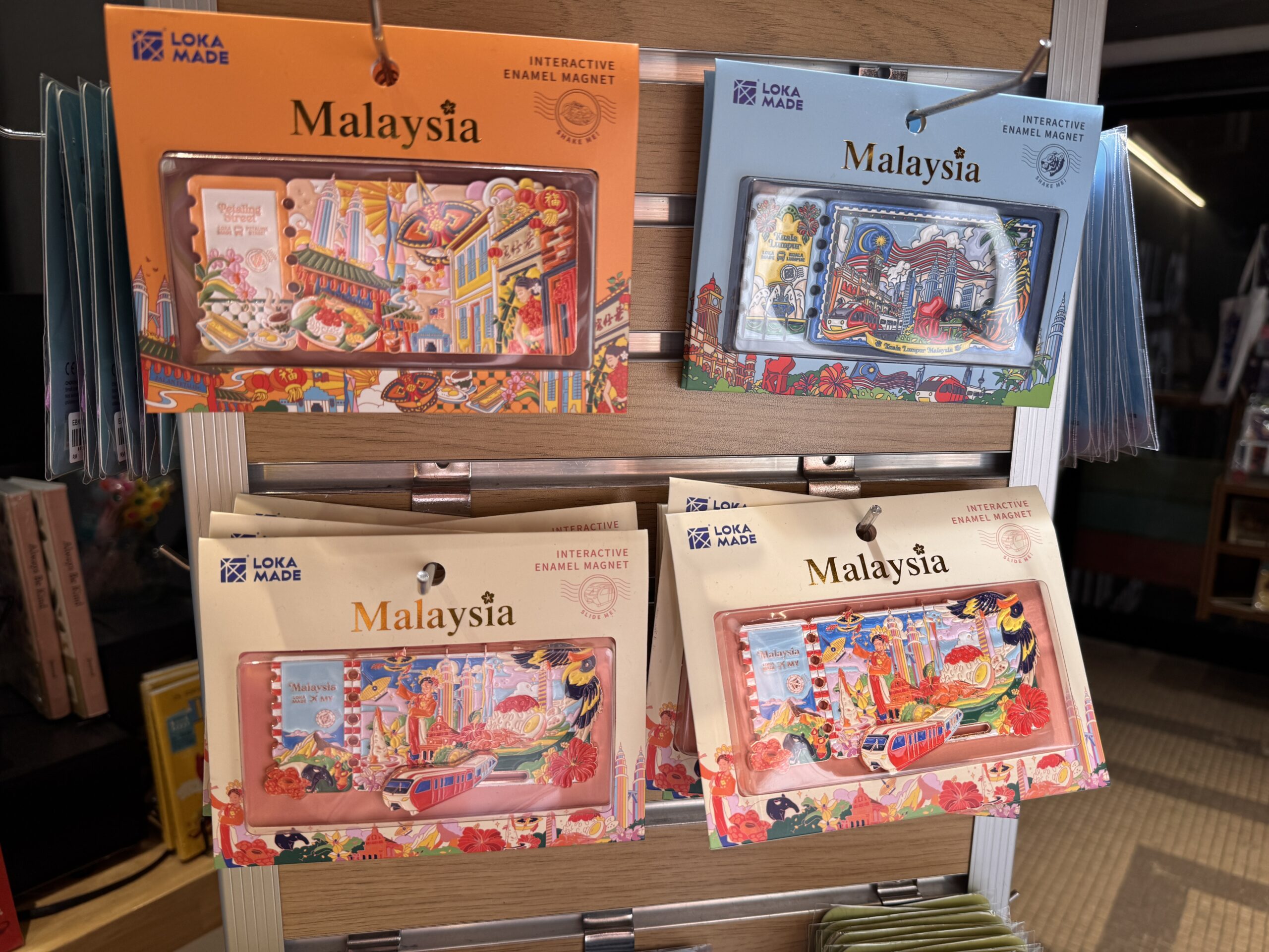 Malaysian souvenir magnets from REX KL