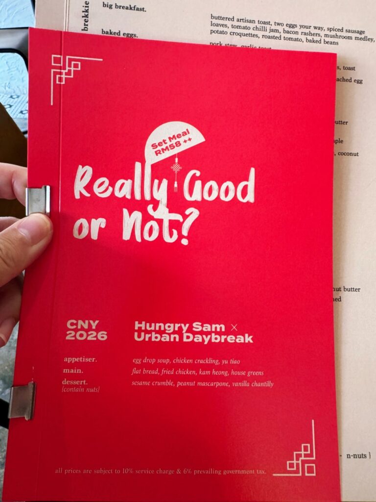 Chinese New Year brunch menu Kuala Lumpur at Urban Daybreak Bangsar